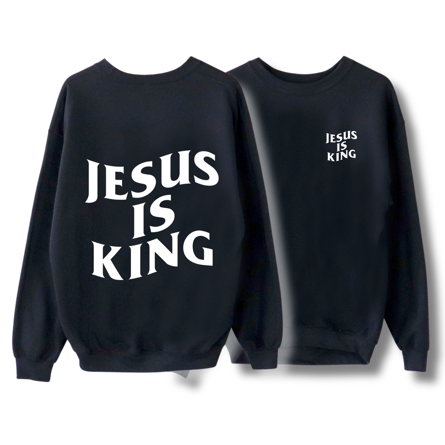 Jesus Is King Double-Sided Crew