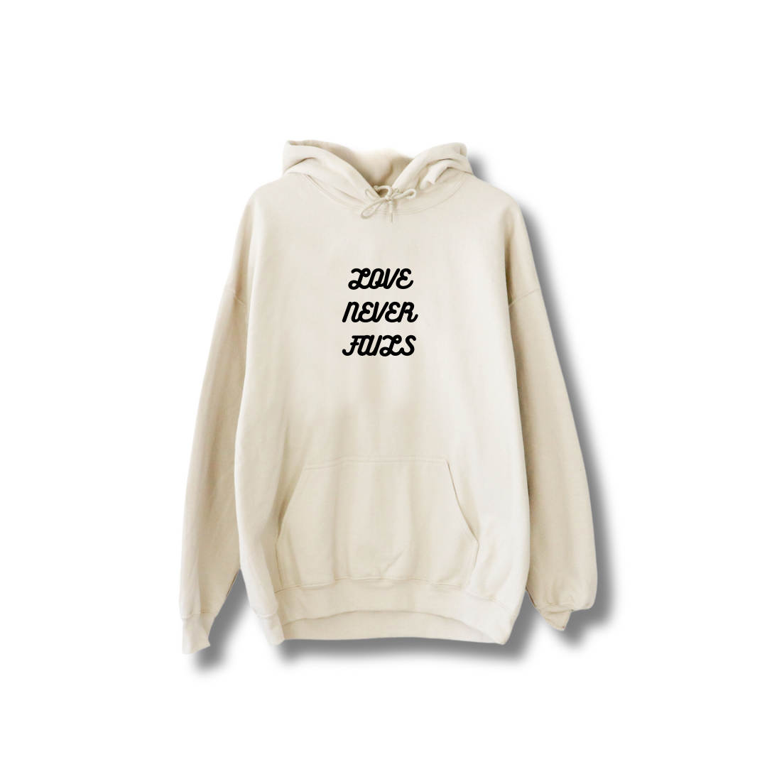 Love never fails Hoodie